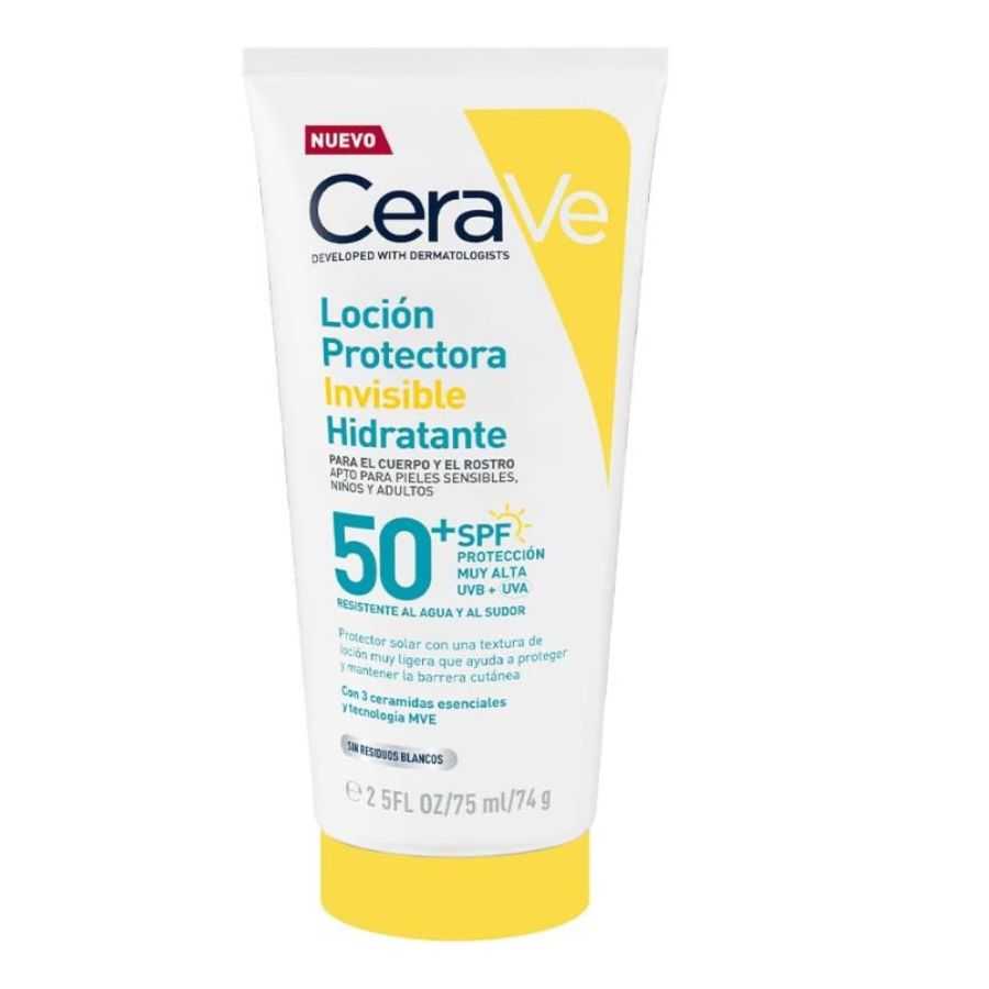 CERAVE LOCION PROTECTORA INVISIBLE HIDRATANTE 50FPS 75ML
