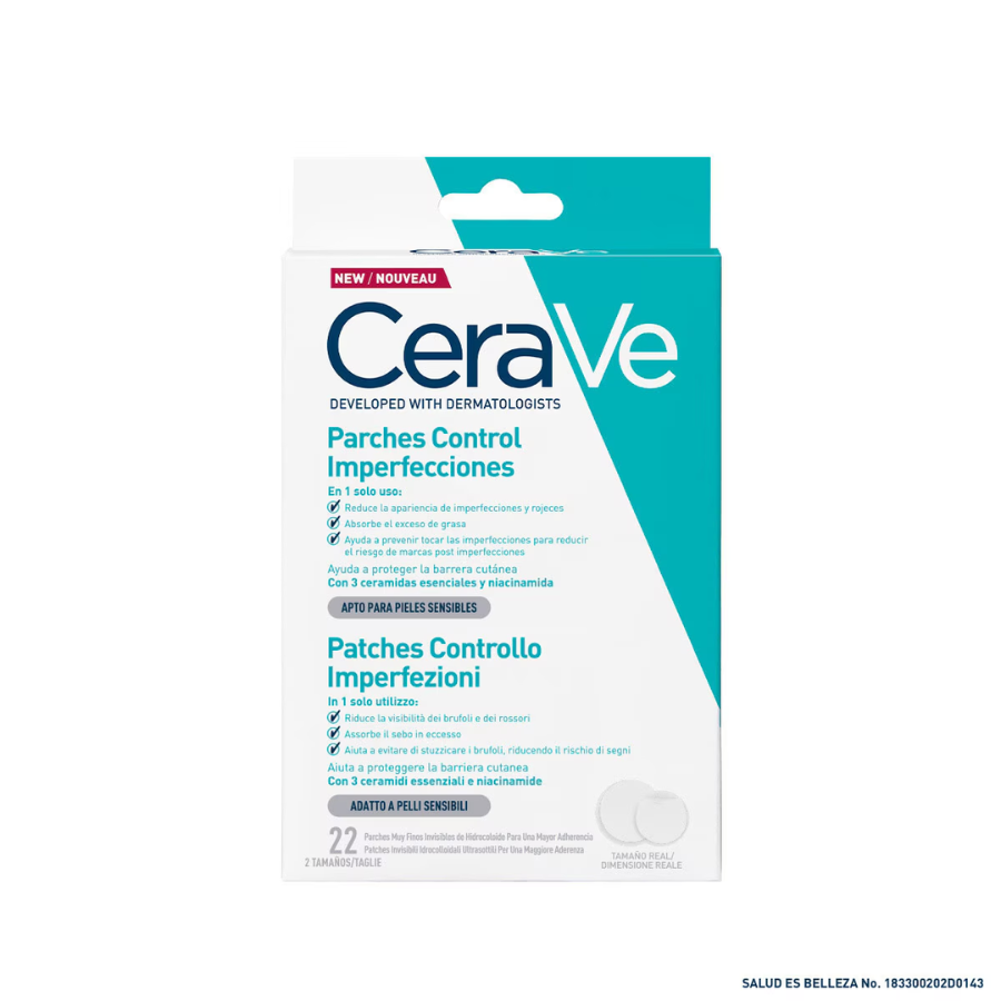 CERAVE PARCHES CONTROL IMPERFECCIONES 22 PZAS
