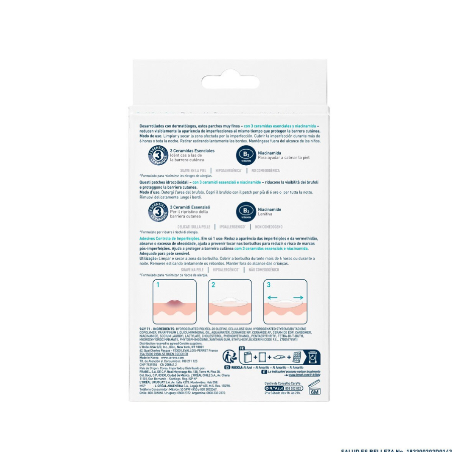 CERAVE PARCHES CONTROL IMPERFECCIONES 22 PZAS