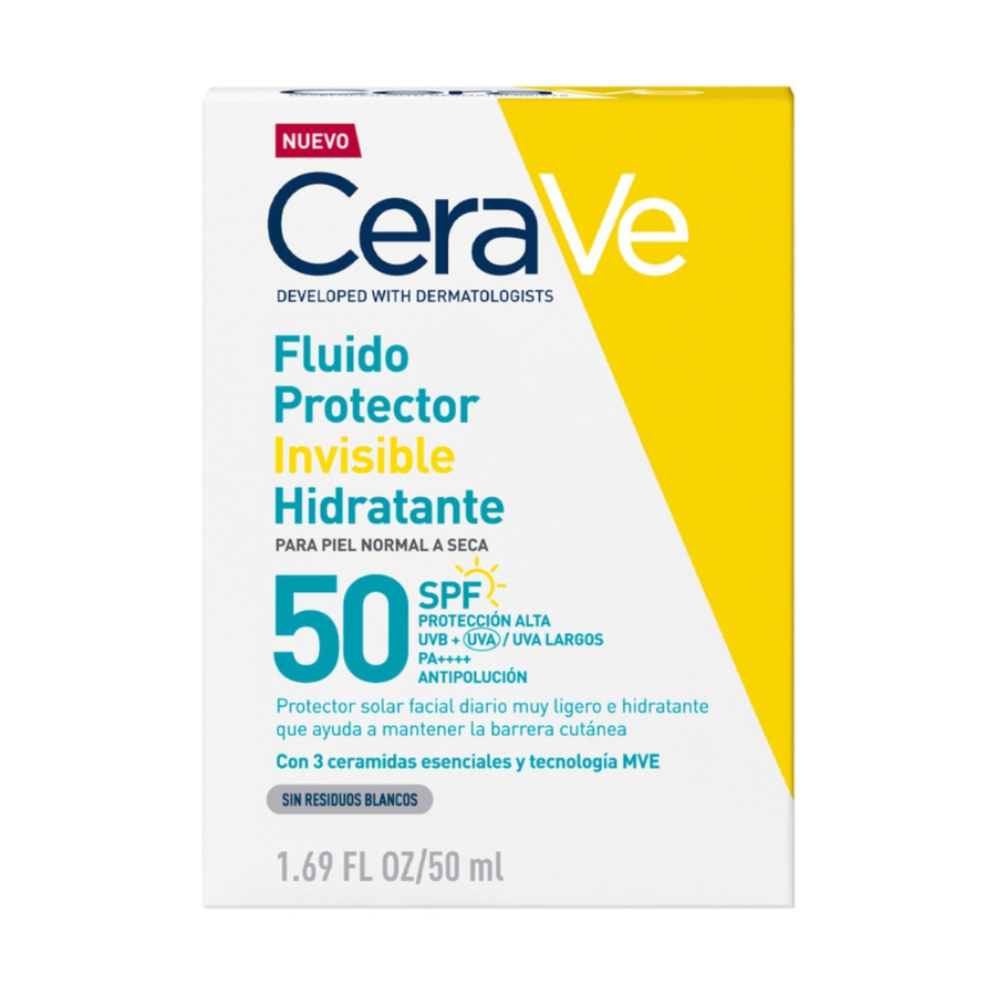 CERAVE FLUIDO PROTECTOR INVISIBLE PIEL SECA 50 ML
