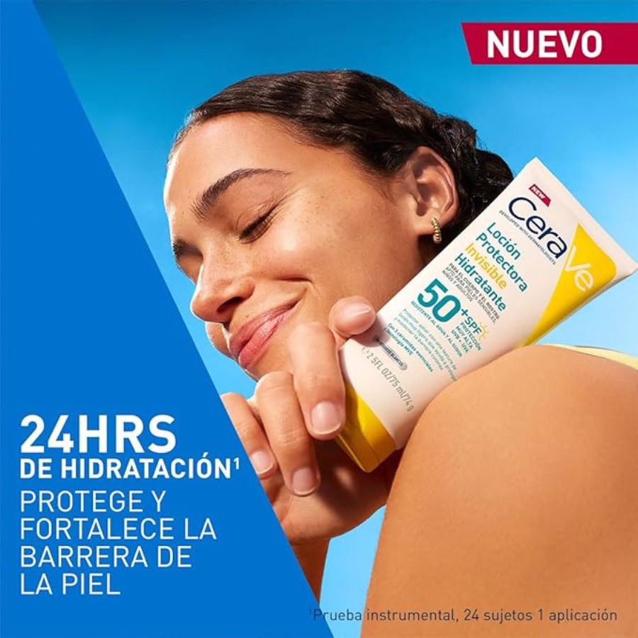 CERAVE LOCION PROTECTORA INVISIBLE HIDRATANTE 50FPS 75ML