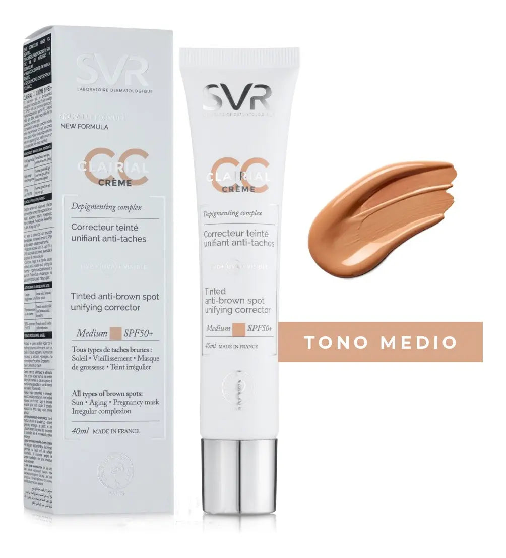 SVR CLAIRAL CC CREME SPF50+ MEDIUM 40 ML