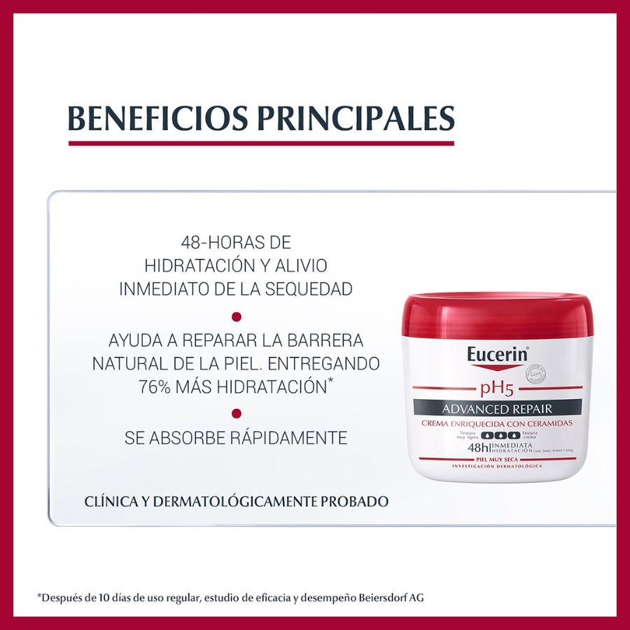 EUCERIN ADVANCED REPAIR PH5 TARRO 456G