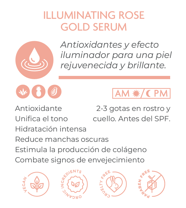 COSMEDICA ROSE GOLD ILUMINATING SUERO 60ML