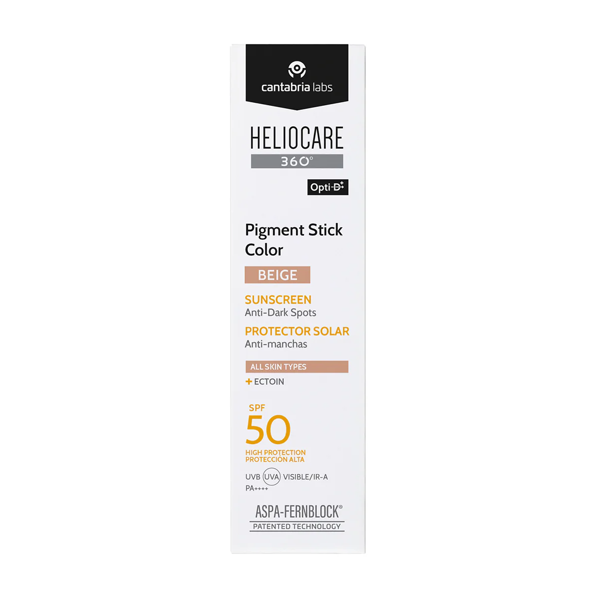 Heliocare 360 Pigment Stick Color Beige SPF 50 - Caja
