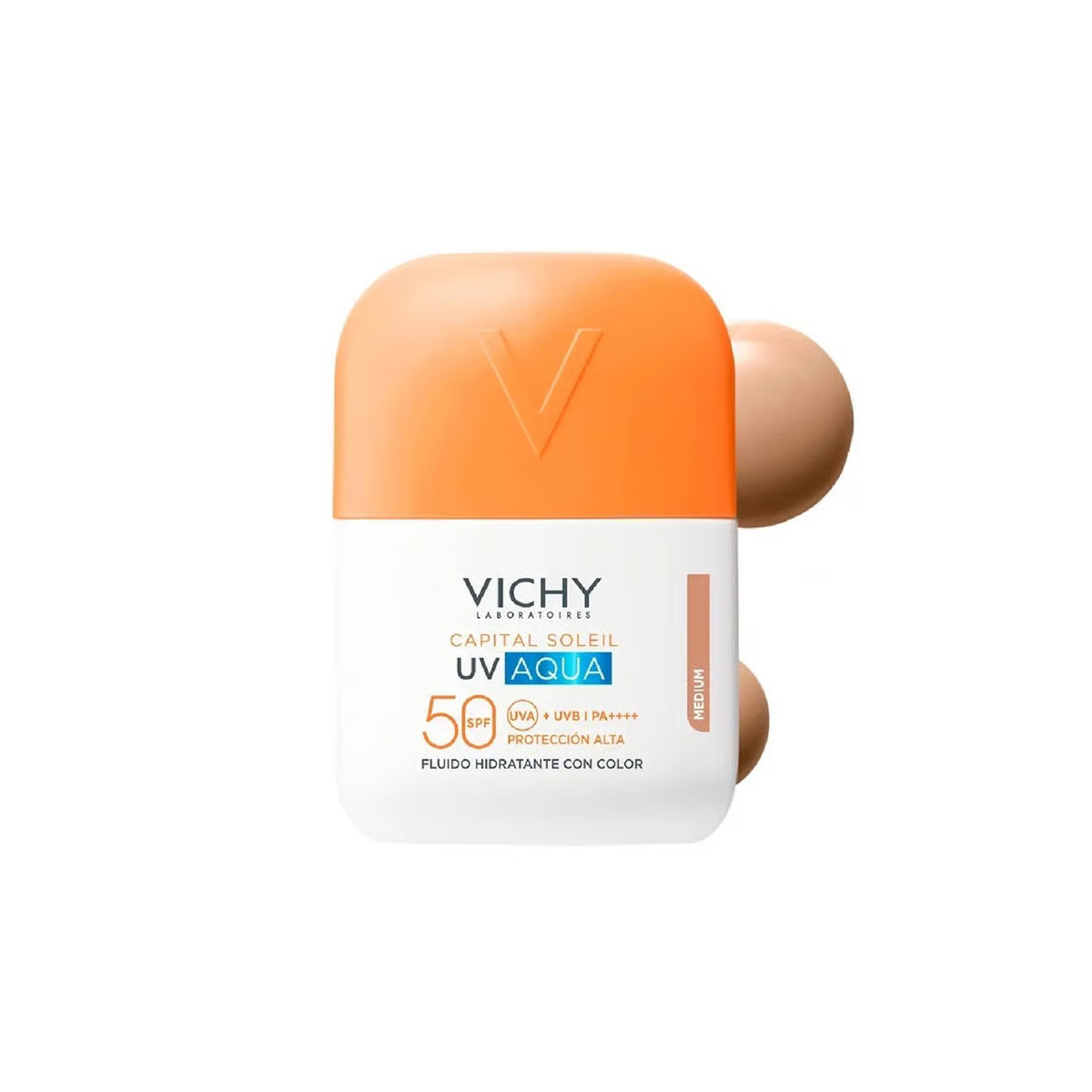 Vichy Capital Soleil UV Aqua Con Color Tono Medio - Textura tono medio