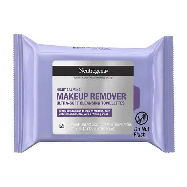 Neutrogena Night Calming Makeup Remover Ultra-Soft Cleansing Towelettes