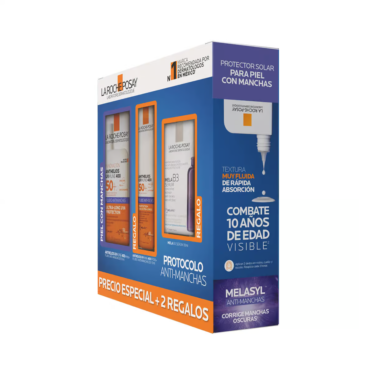 Kit La Roche-Posay Anthelios UVMune 400 Protocolo Anti-Manchas - vista lateral
