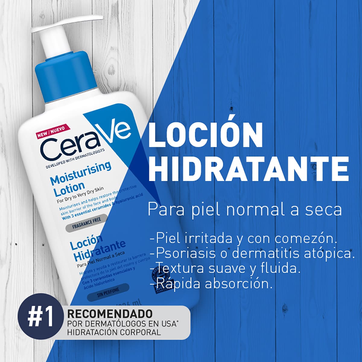 CERAVE LOCIÓN HIDRATANTE PIEL SECA 473ML